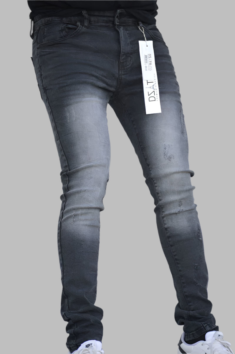 DZTR Stretch Jeans (Black) DZTR-324BLKBBL - Main Image