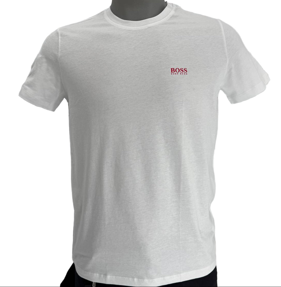 A regular-fit T-shirt by HUGO BOSS. Featuring coordinating logo at the left chest, this short-sleeved T-shirt is crafted in pure-cotton jersey for natural comfort and breathability.
