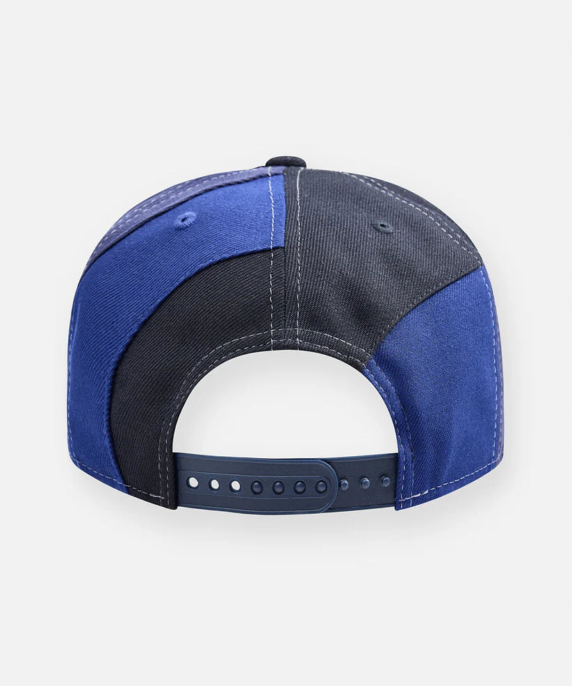 Paper Plane black multi Planes Spiral 9Fifty snapback with 3D embroidered flag logo and removable pin.