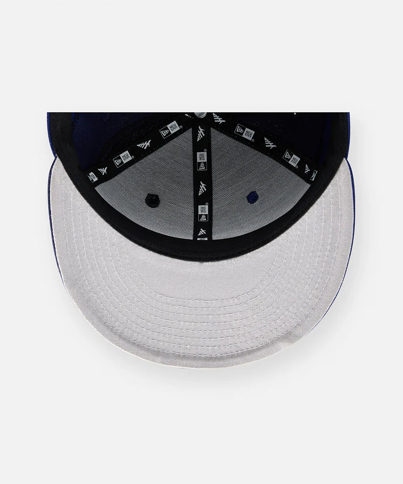 Paper Plane black multi Planes Spiral 9Fifty snapback with 3D embroidered flag logo and removable pin.