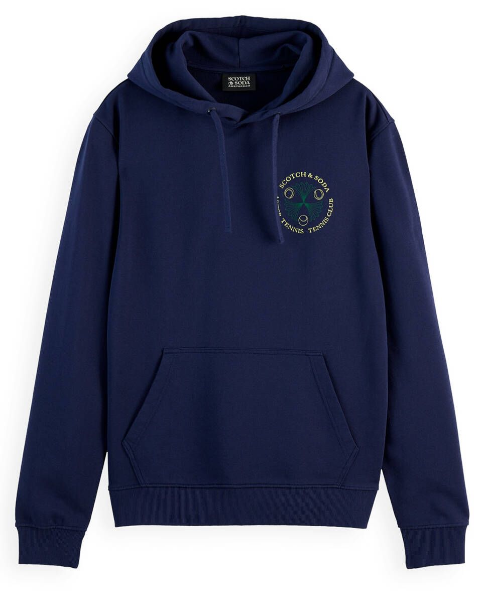 Front And Back Artwork Hoodie (Navy)