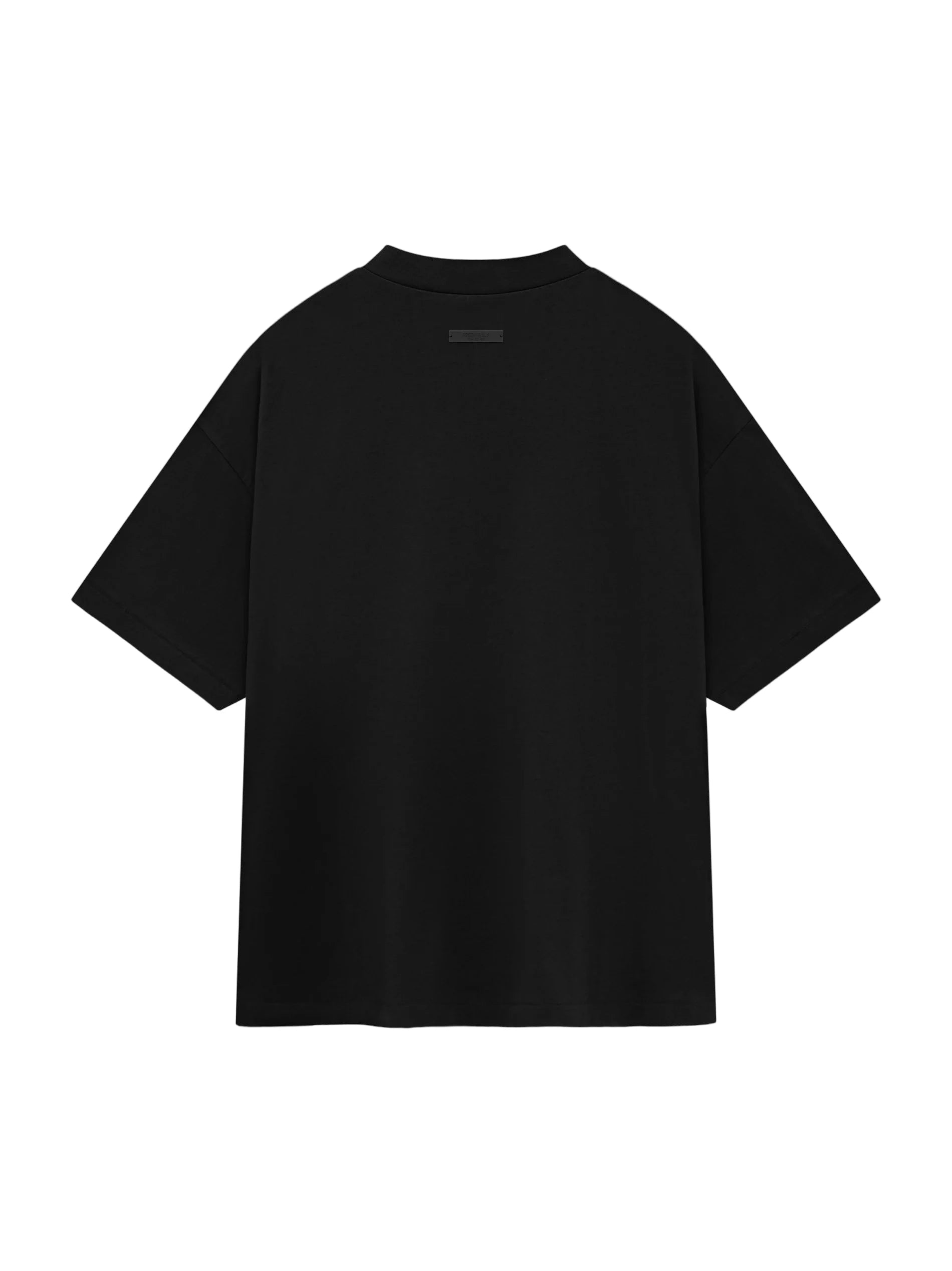 The Essentials Tee is made from core 100% cotton jersey. The rib-knit crewneck tee fits relaxed in the body with dropped shoulders. A collegiate inspired "Fear of God Essentials" logo with University crest is printed on the chest. An Essentials Fear of God rubberized label is at the back collar.