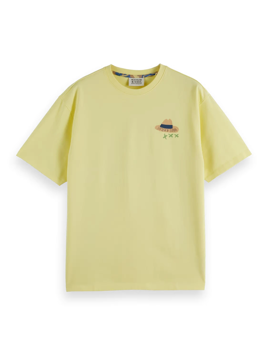 Relaxed-Fit Printed Artwork T-Shirt (Sorbet Yellow)