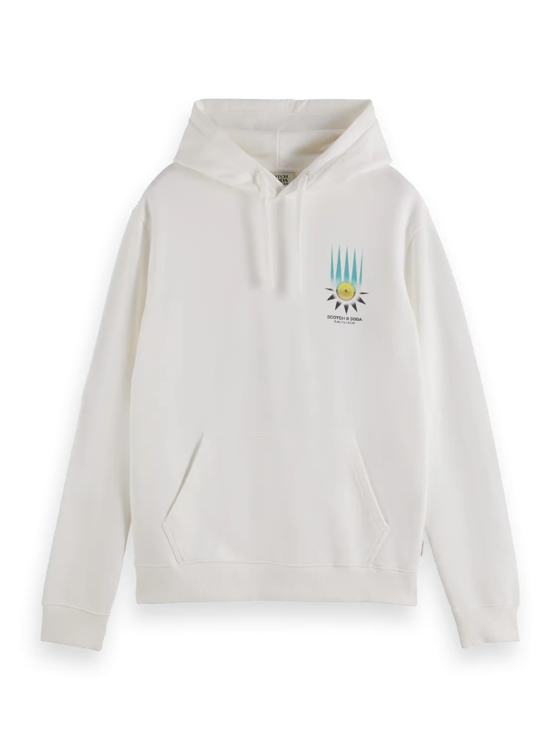 Regular-Fit Printed Artwork Hoodie (Swan) 