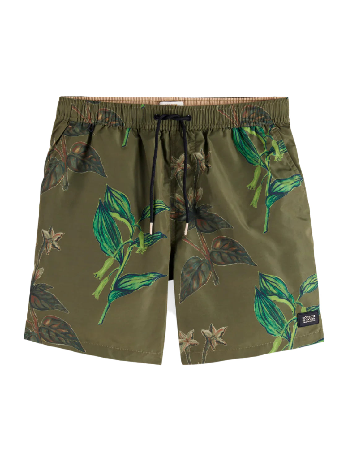 Military Print Swim Shorts (Green)
