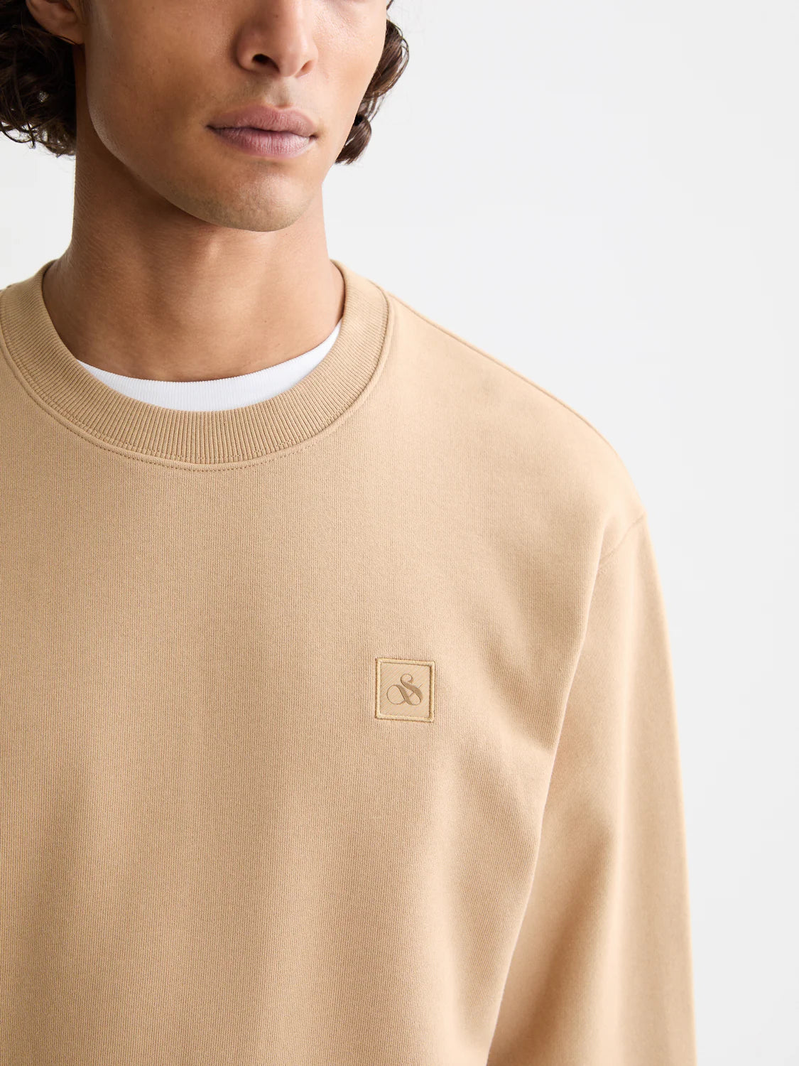 Scotch & Soda regular fit sweatshirt with minimalist chest logo.