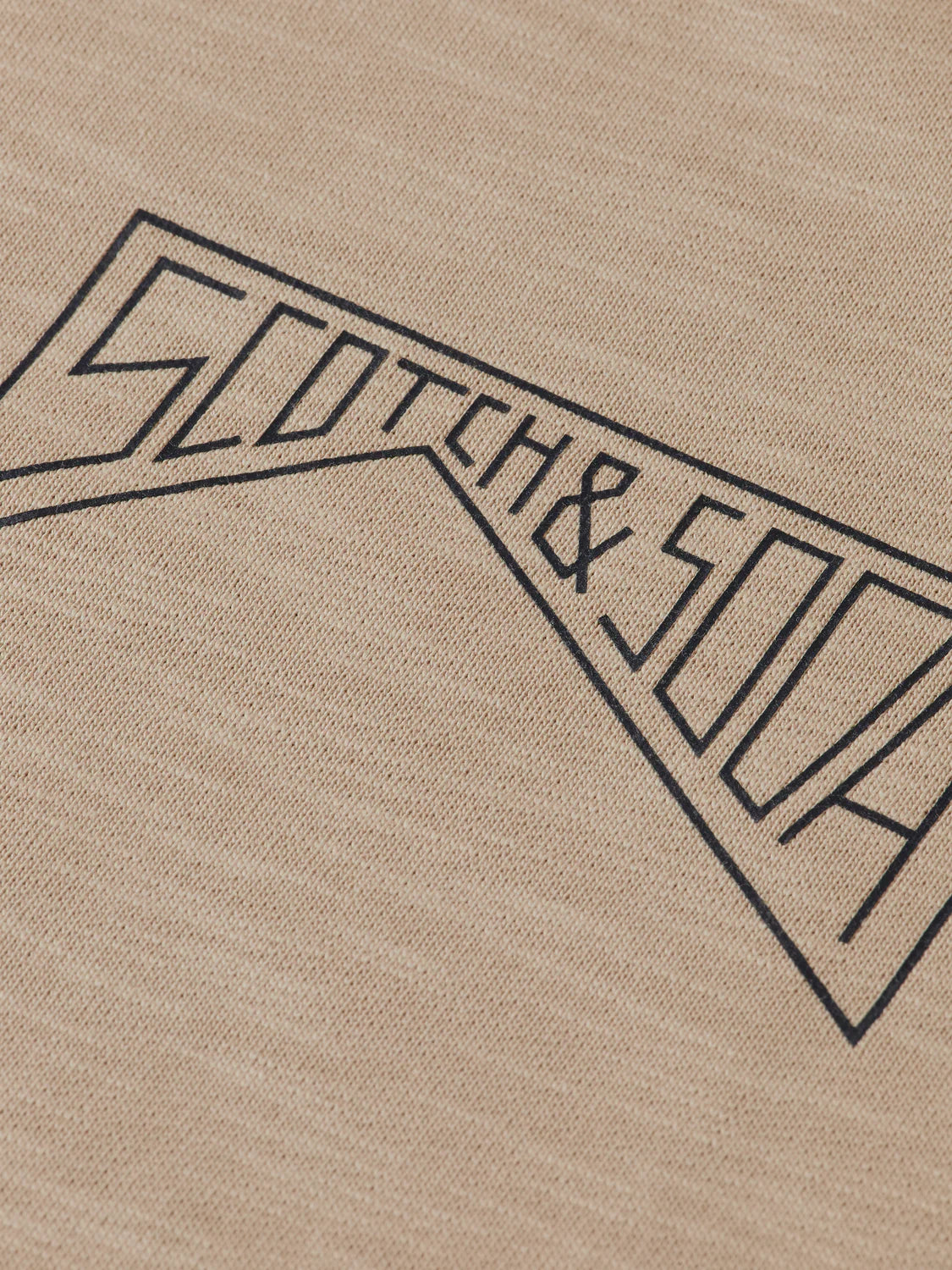 Scotch & Soda crew neck sweatshirt in cotton with bold logo detail and regular fit