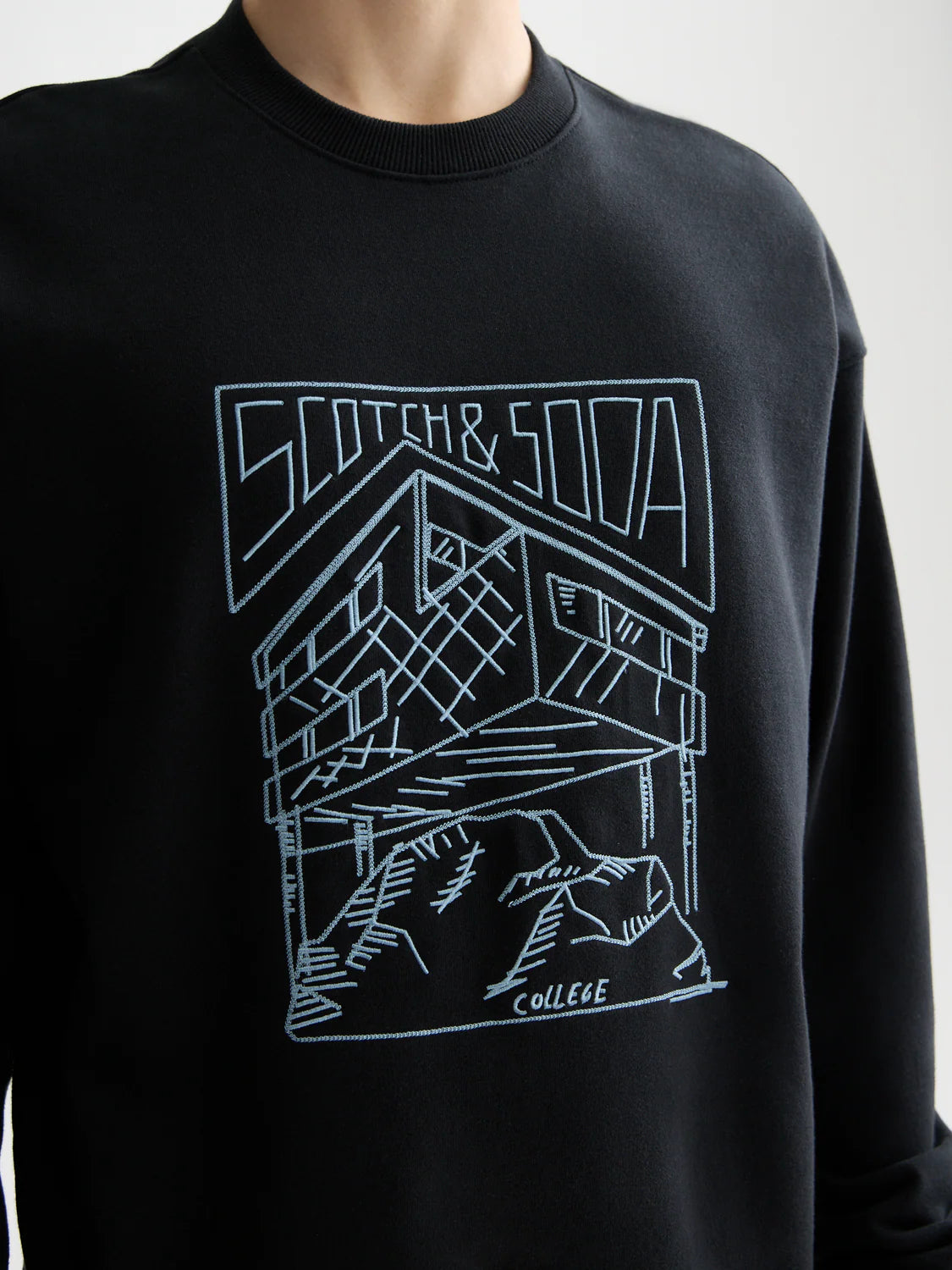 Scotch & Soda relaxed-fit sweatshirt with bold graphic artwork