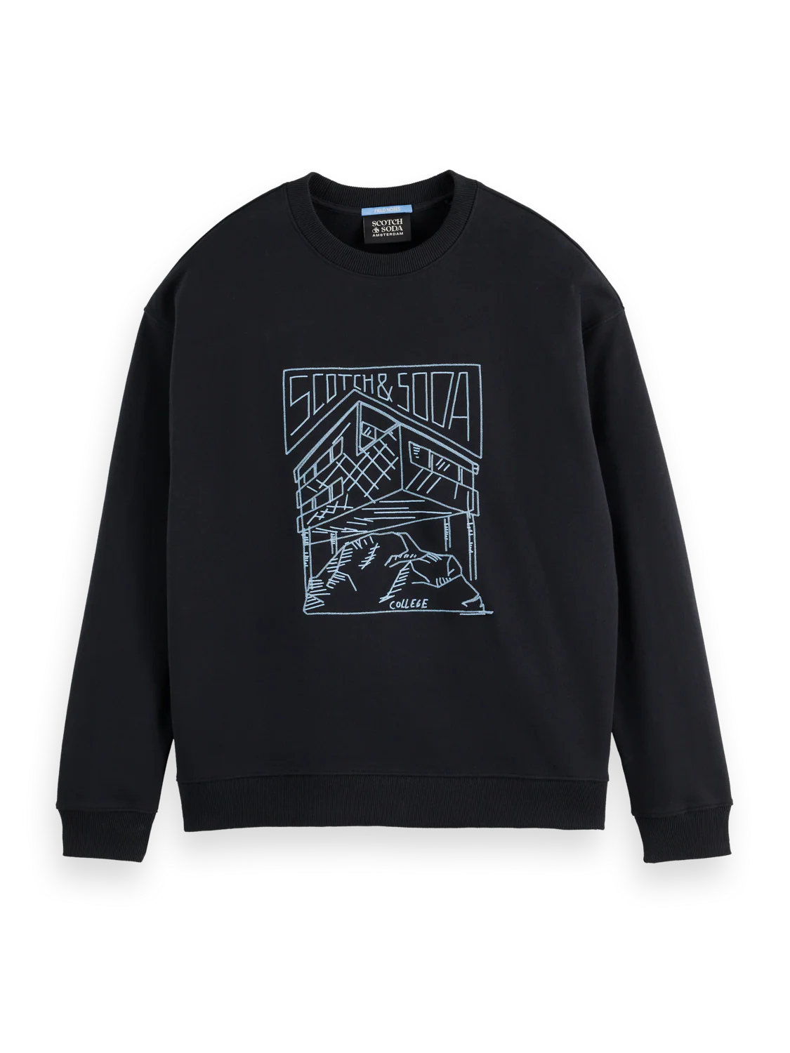 Scotch & Soda relaxed-fit sweatshirt with bold graphic artwork
