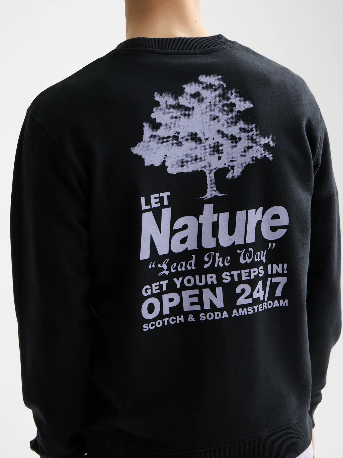 Scotch & Soda regular-fit sweatshirt with bold front and back artwork