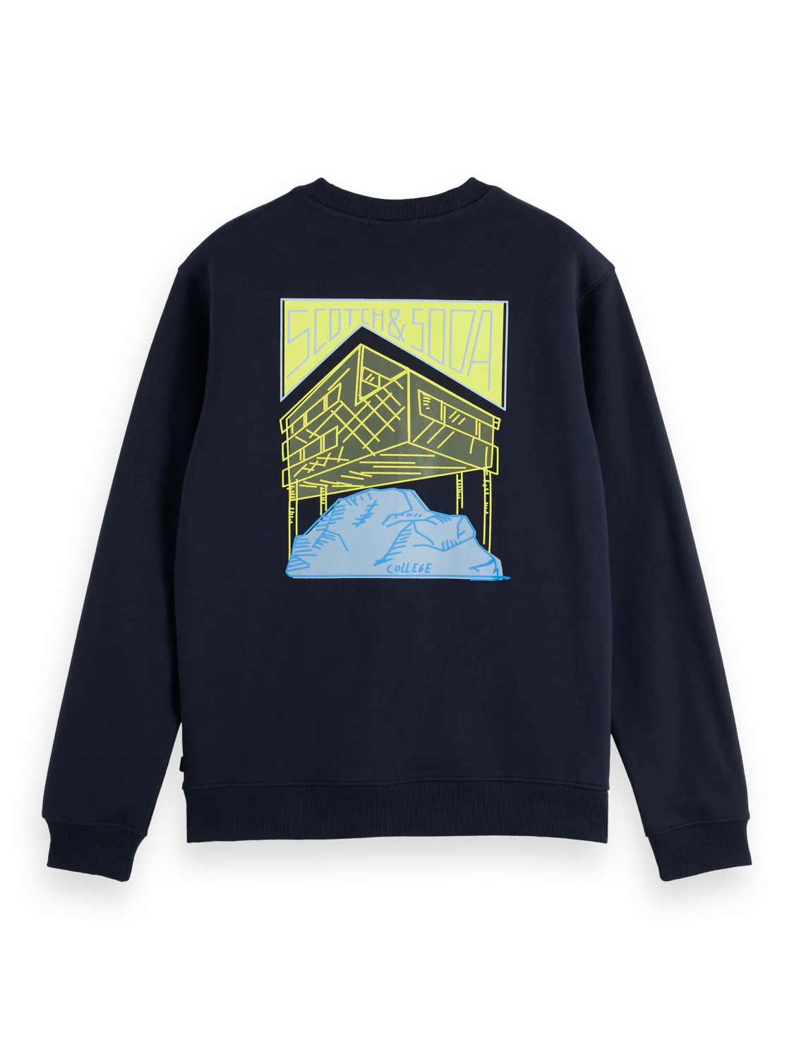 Scotch & Soda regular-fit sweatshirt with bold artwork on front and back