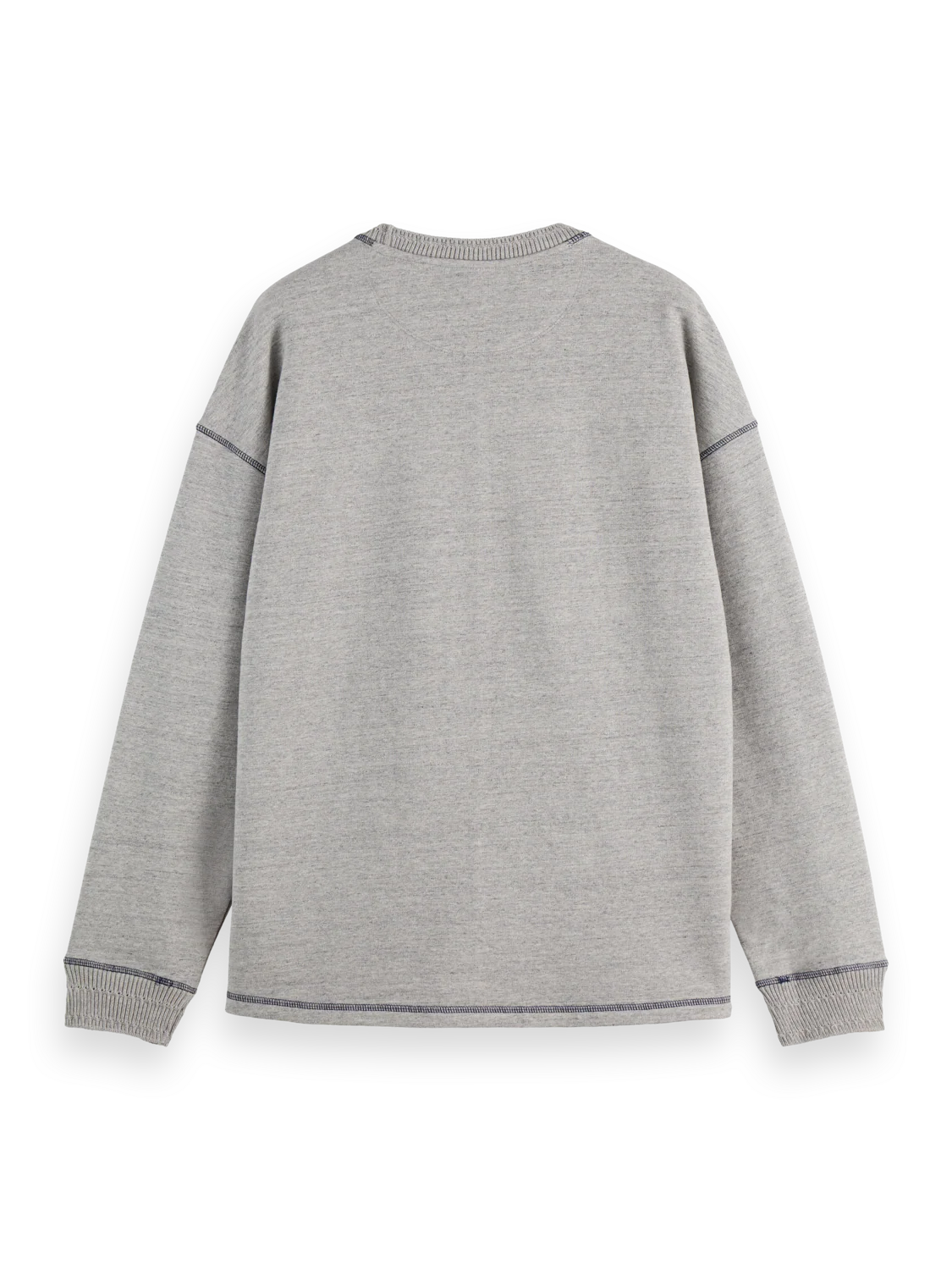 Scotch & Soda loose-fit sweatshirt with intricate label detailing and relaxed silhouette