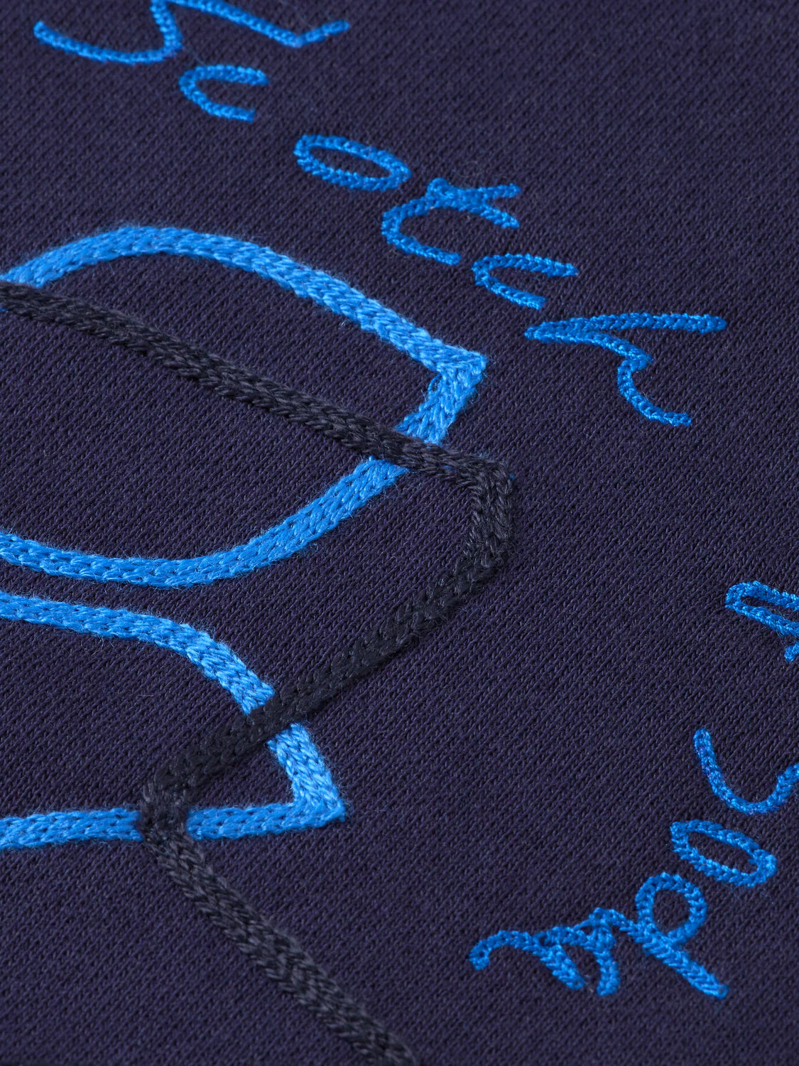 Scotch & Soda loose-fit hoodie with bold embroidered artwork and relaxed silhouette