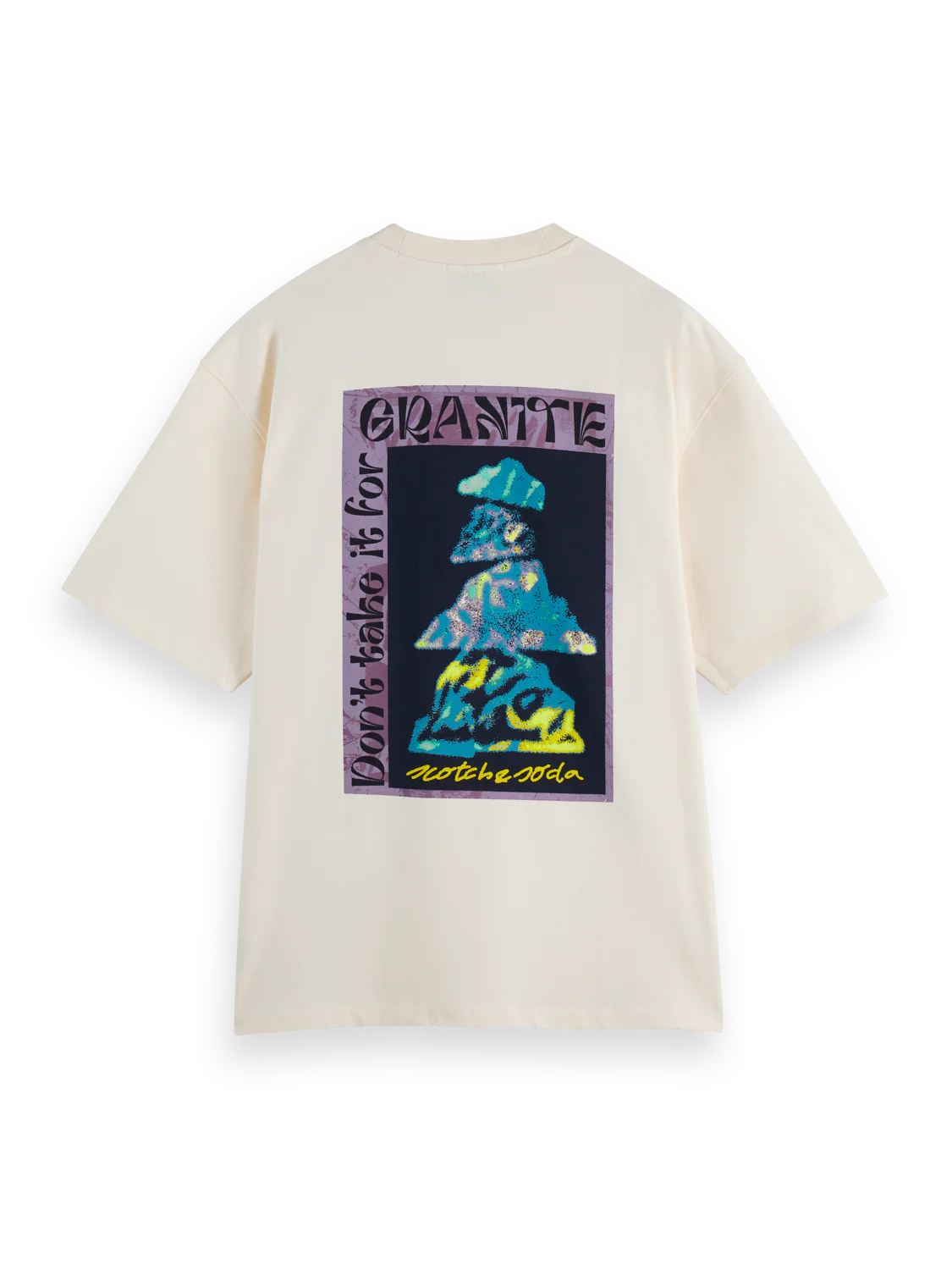 Scotch & Soda loose fit t-shirt in cotton with front and back graphic artwork