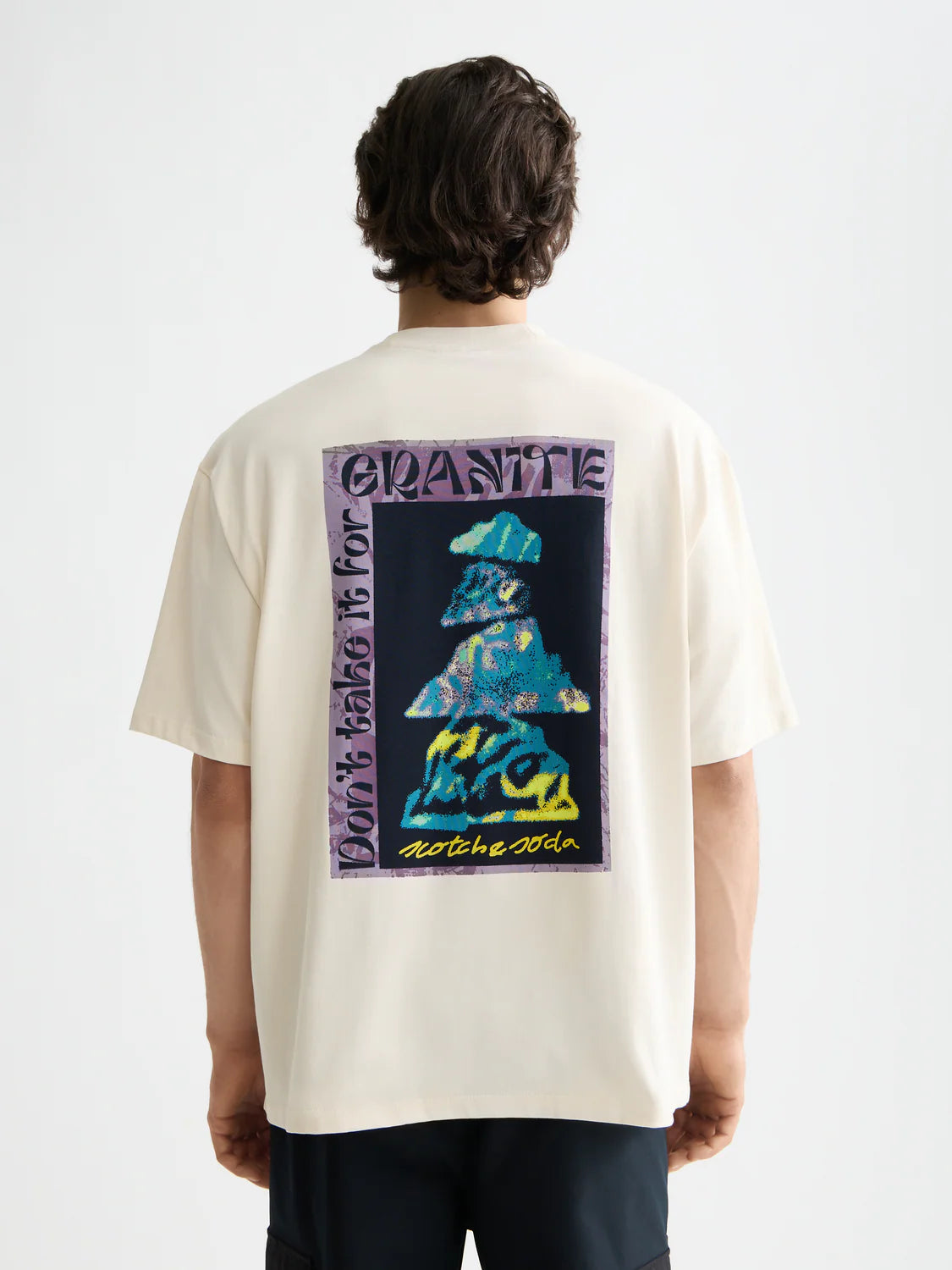 Scotch & Soda loose fit t-shirt in cotton with front and back graphic artwork