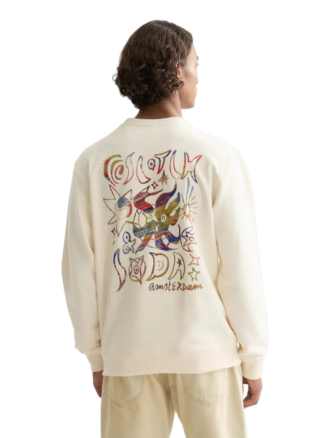 Scotch & Soda regular-fit sweatshirt with front and back logo artwork.