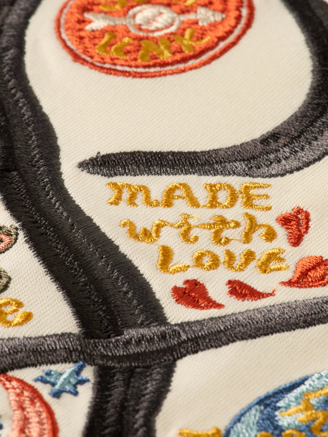 Scotch & Soda 40th Anniversary embroidered t-shirt in Eggnog color.