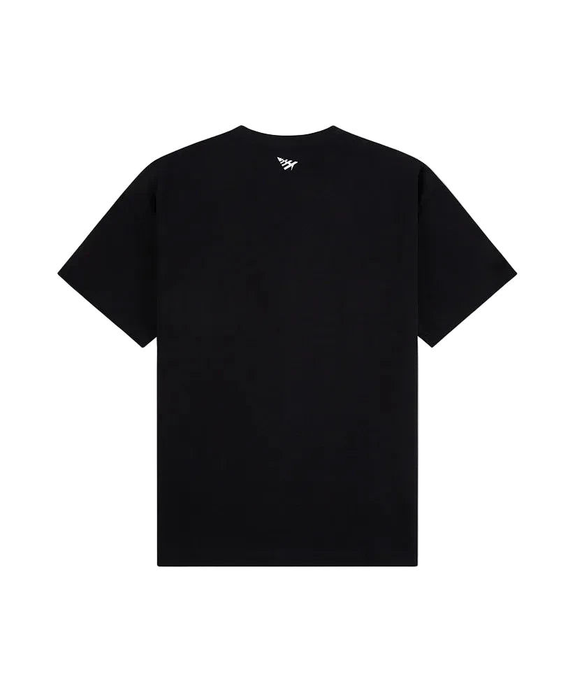 Paper Planes Black Diamond Flag T-shirt with front and back graphic prints, heavyweight cotton jersey fabric, and standard fit silhouette.