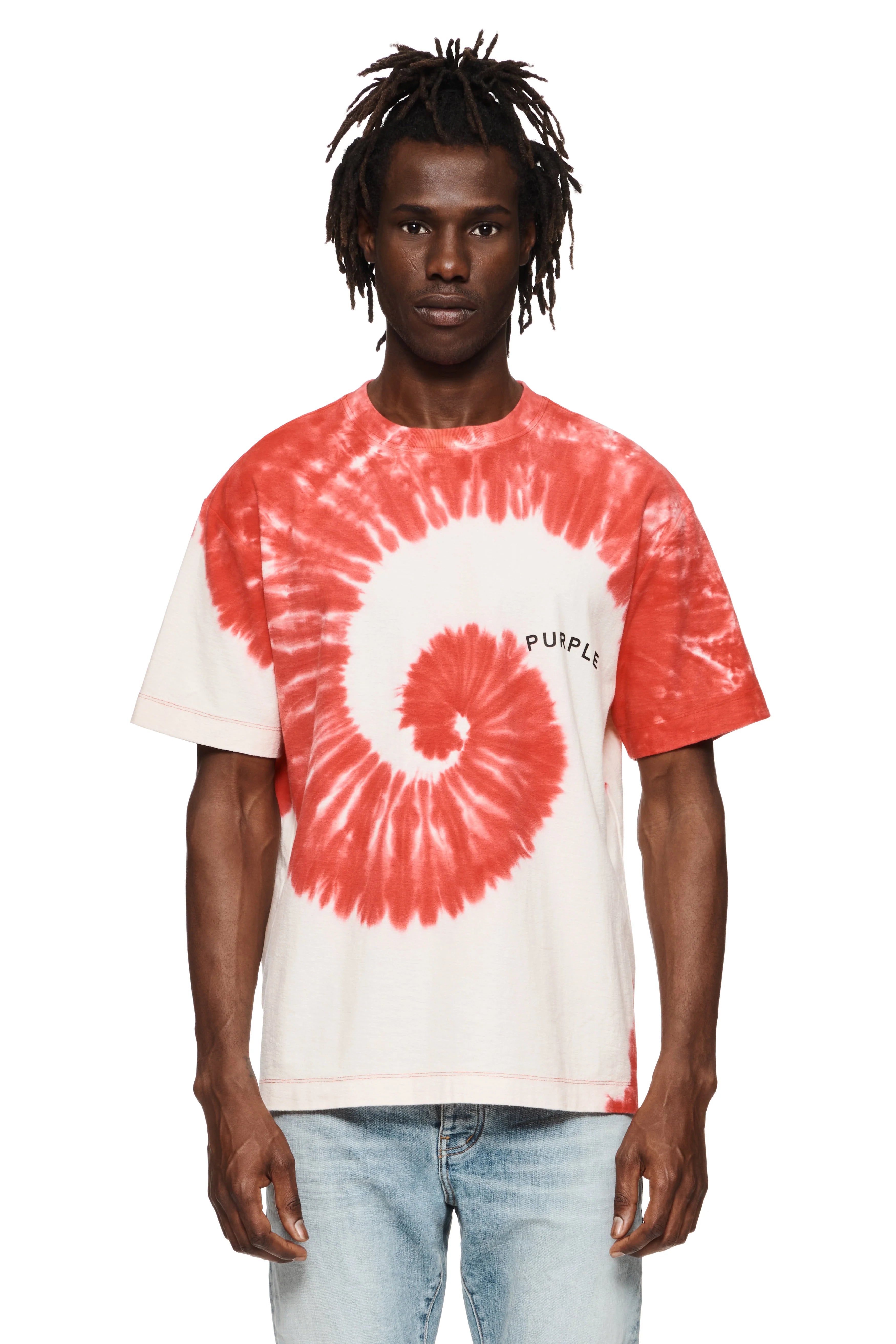 Textured Jersey SS Tee Red Curve - PP104TJRW323