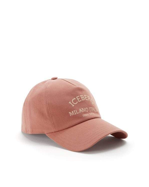 Iceberg Logo Baseball Cap (Peach)