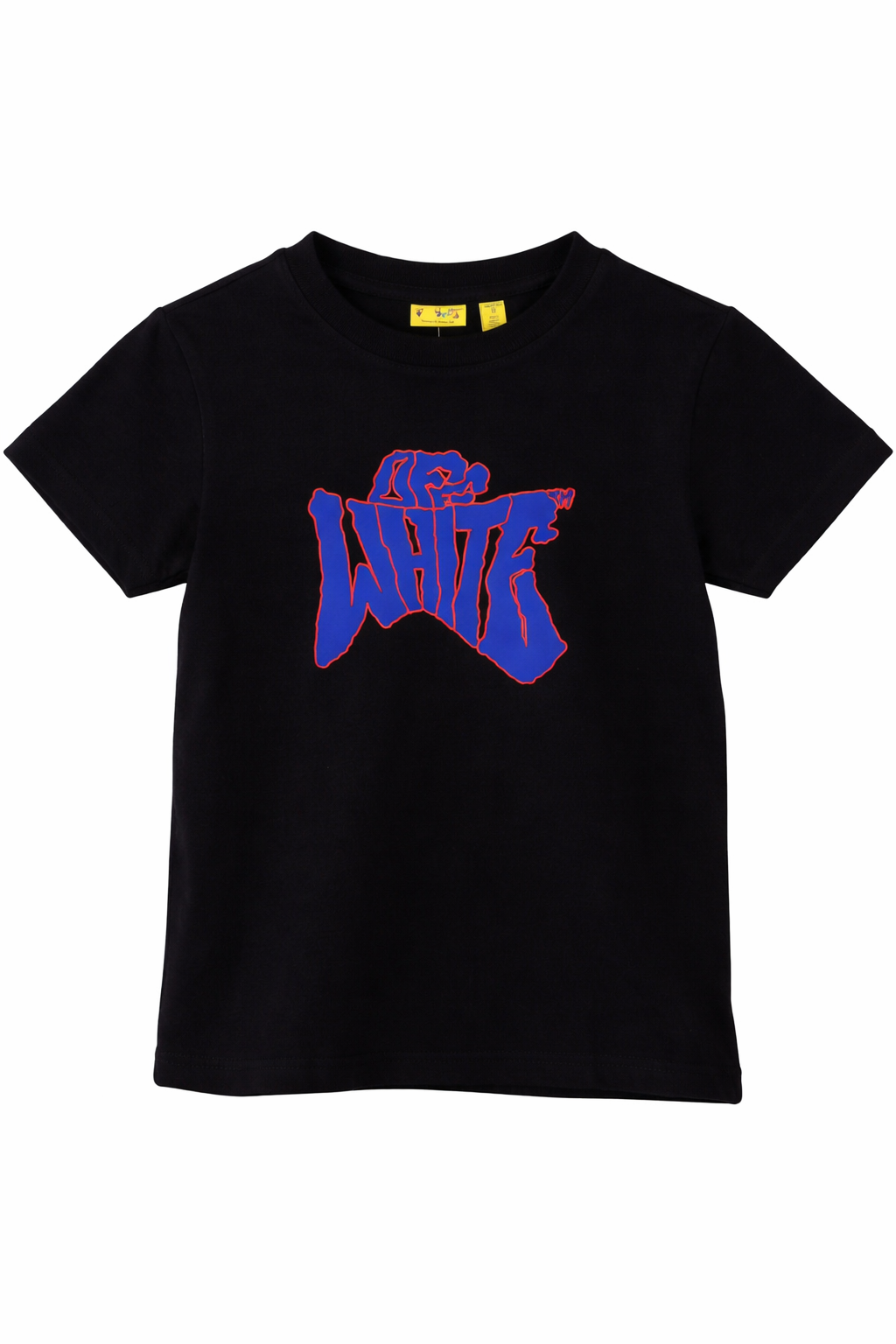 Black basic fit t-shirt with graffiti-style graphic print on the back.