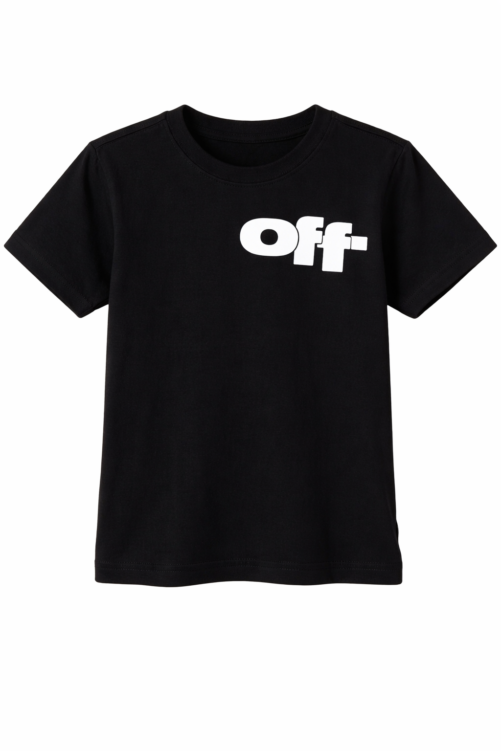 Black basic fit t-shirt with 3D logo graphic on the front.