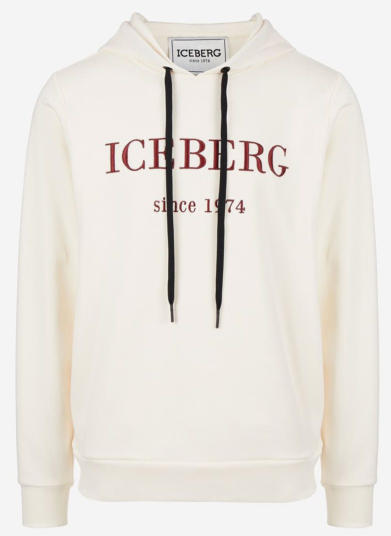 Embroidered Logo Pullover Hoodie (Cream)