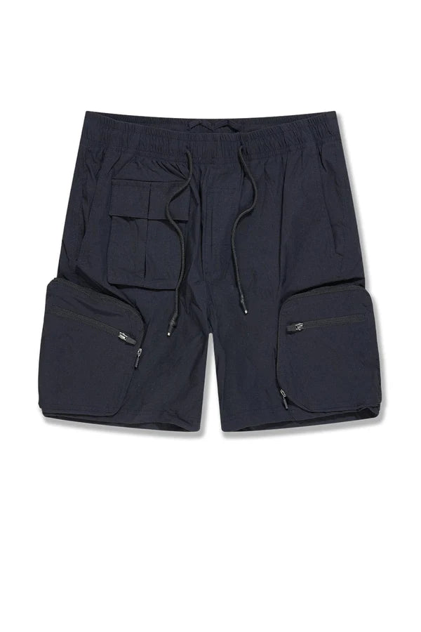  retro cargo shorts in Diamond Air fabric with adjustable drawstring