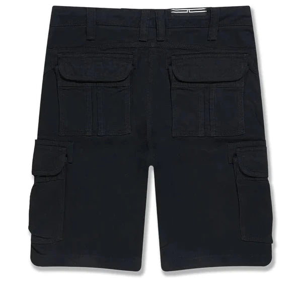 Jordan Craig cargo shorts with knee-length fit, side cargo pockets, and cotton twill construction for classic utility style