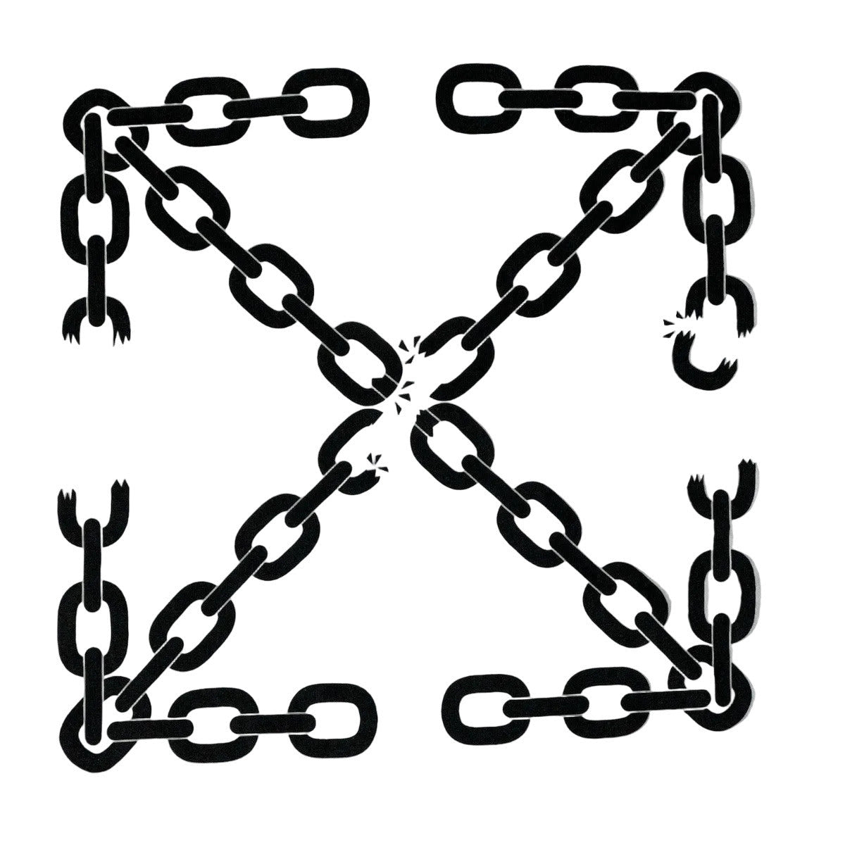 Off-White White Chain Arrows T-shirt in white, made in Portugal, men’s medium size.