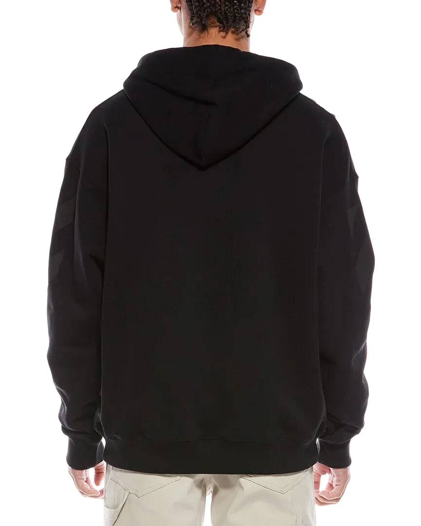 Off-White Diag Skate hoodie made from 100% cotton with logo graphic, drawstring hood, and kangaroo pocket.