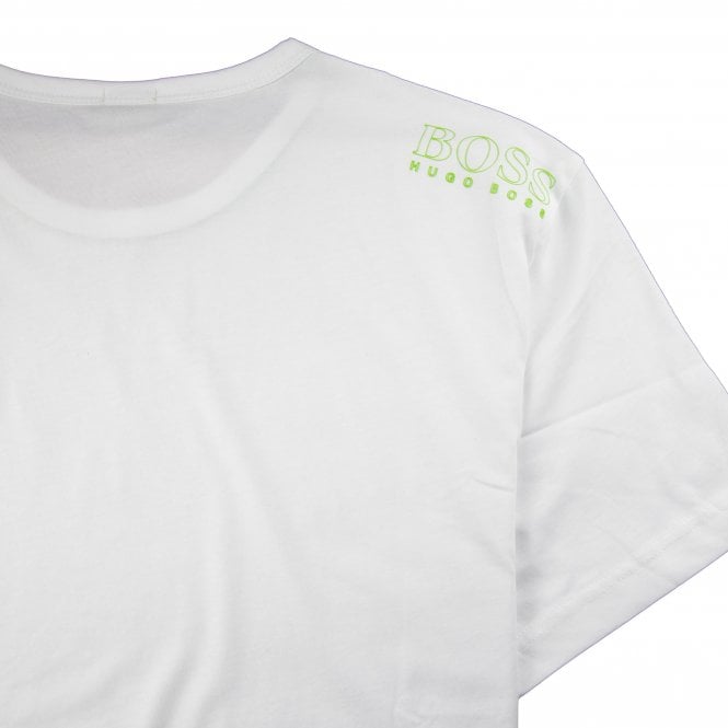 A regular-fit T-shirt by HUGO BOSS. Featuring coordinating logo at the left chest, this short-sleeved T-shirt is crafted in pure-cotton jersey for natural comfort and breathability.