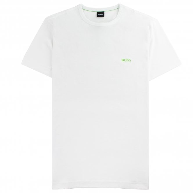 A regular-fit T-shirt by HUGO BOSS. Featuring coordinating logo at the left chest, this short-sleeved T-shirt is crafted in pure-cotton jersey for natural comfort and breathability.