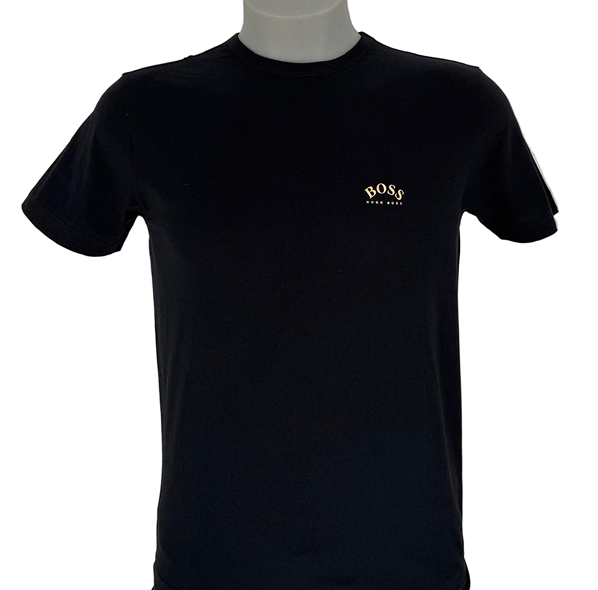 Elevate your wardrobe with this Black with Gold Curved Logo piece — the perfect blend of luxury, minimalism, and modern streetwear style. 