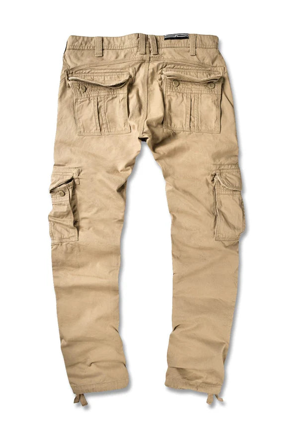  Xavier loose fit 100% cotton cargo pants with straight leg and side cargo pockets