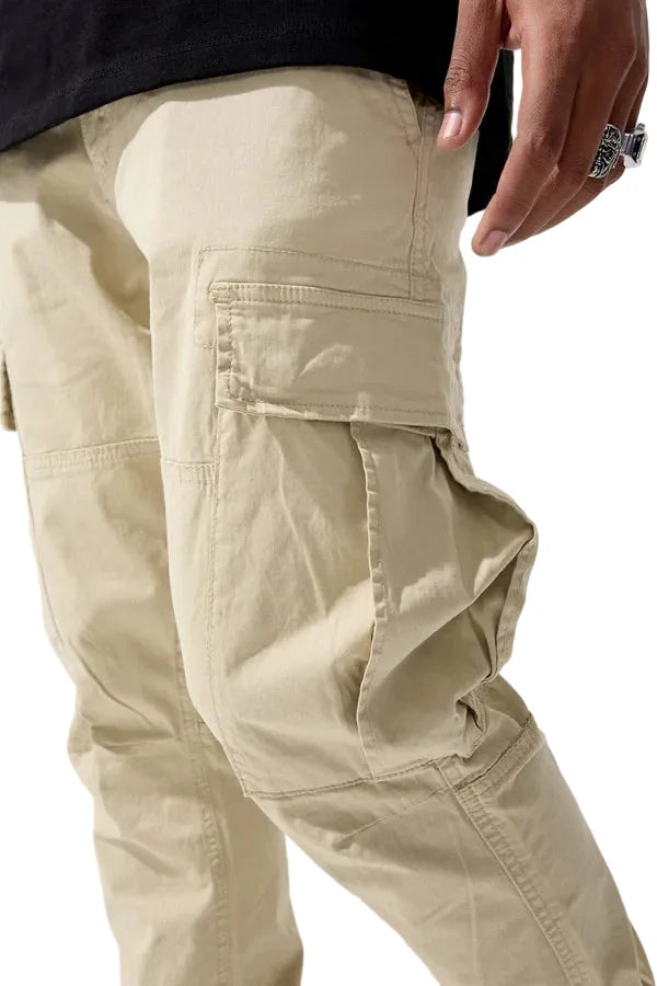 Jordan Craig Collins cargo pants with straight fit, side cargo pockets, and cotton stretch fabric for modern utility styling