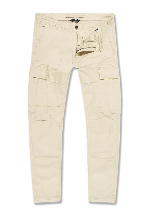 Jordan Craig Collins cargo pants with straight fit, side cargo pockets, and cotton stretch fabric for modern utility styling