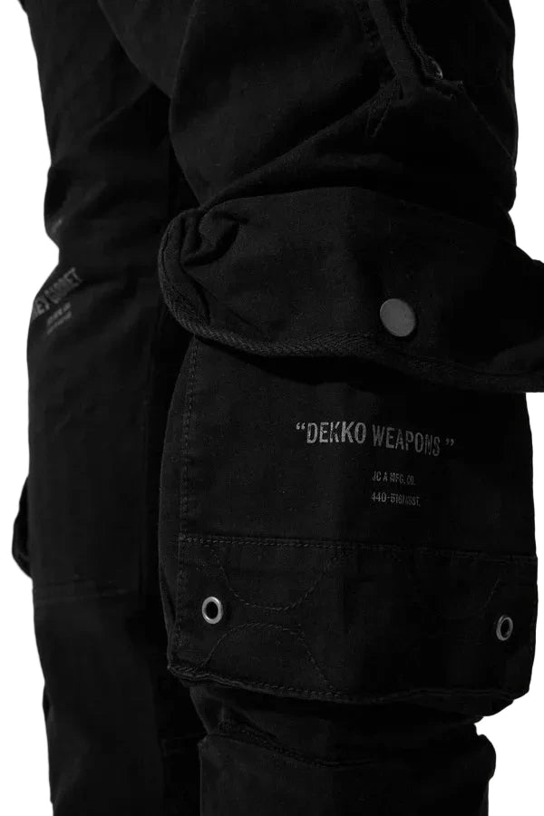 Jordan Craig Defcon cargo pants in slim taper fit with herringbone fabric, zip cargo pockets, and modern utility design