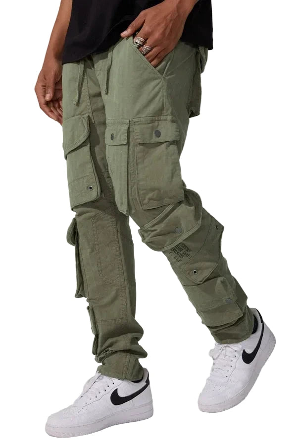 Jordan Craig Defcon cargo pants in slim taper fit with herringbone fabric, zip cargo pockets, and modern utility design