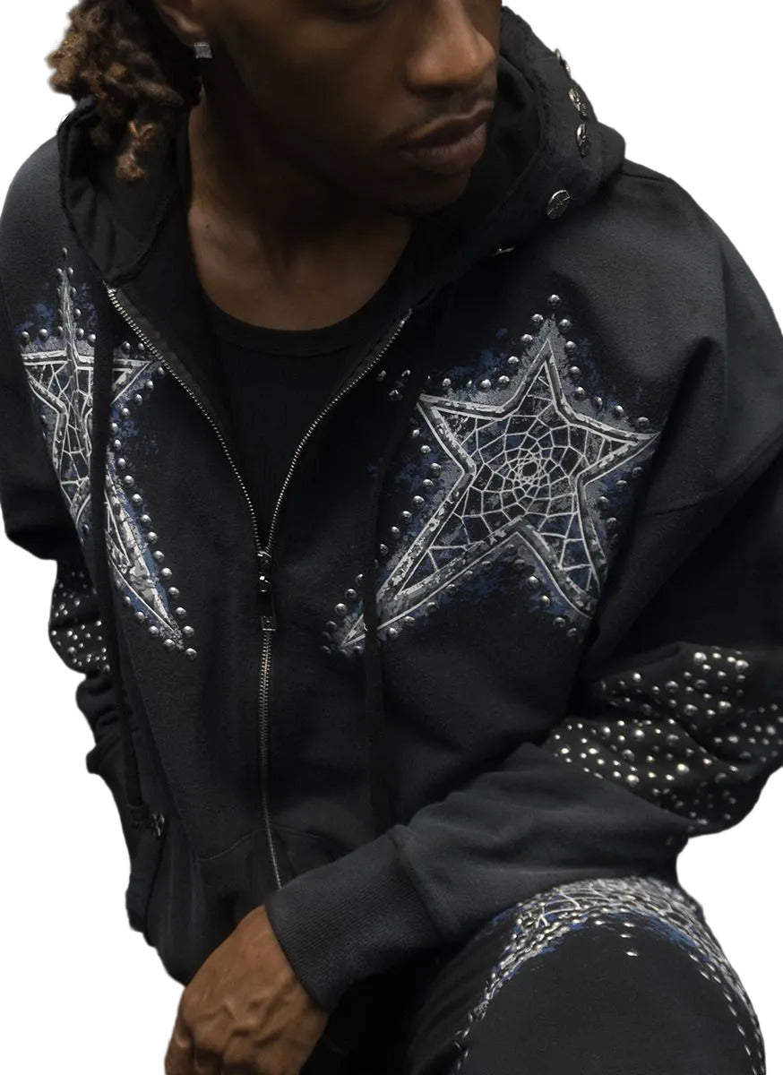 Black Hudson Outerwear Dreamcatcher Fleece Hoody.