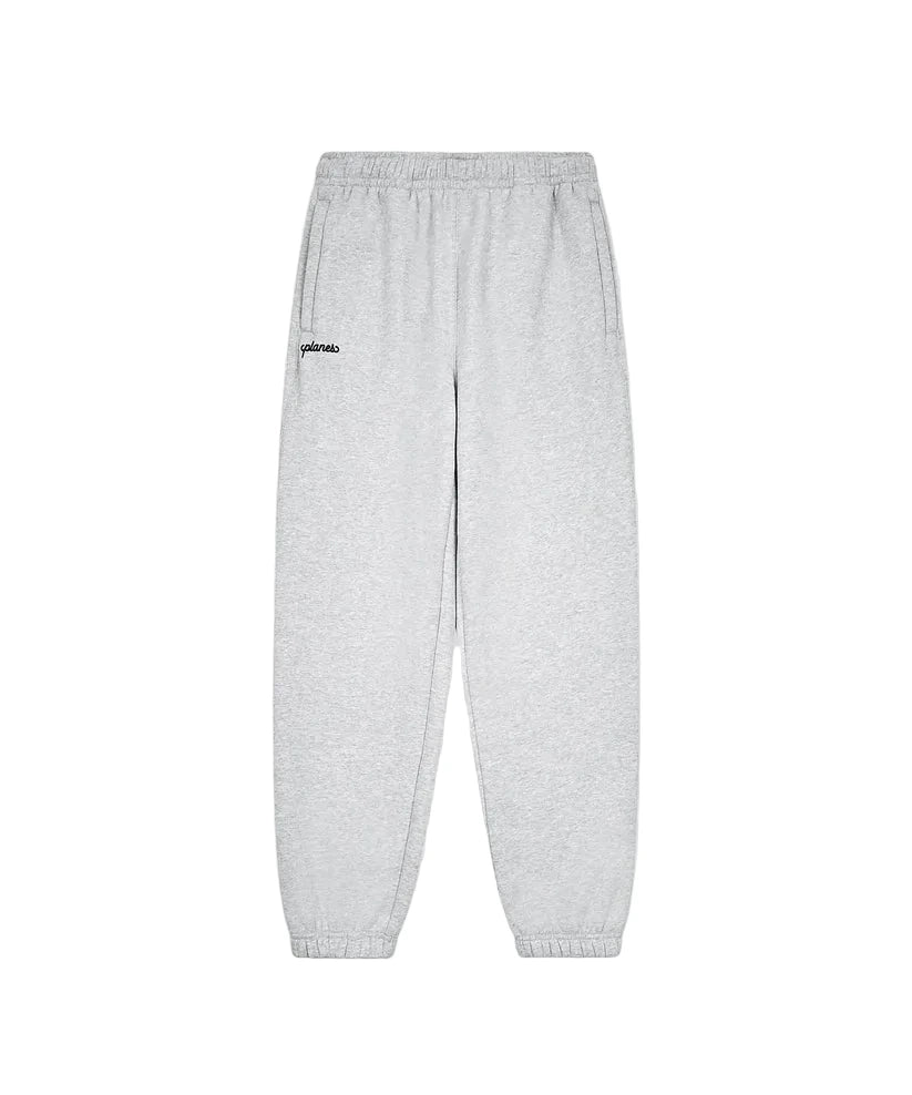 Paper Plane oversized script weld sweatpants with fleece fabric, welded logo detail, and elasticated cuffs.