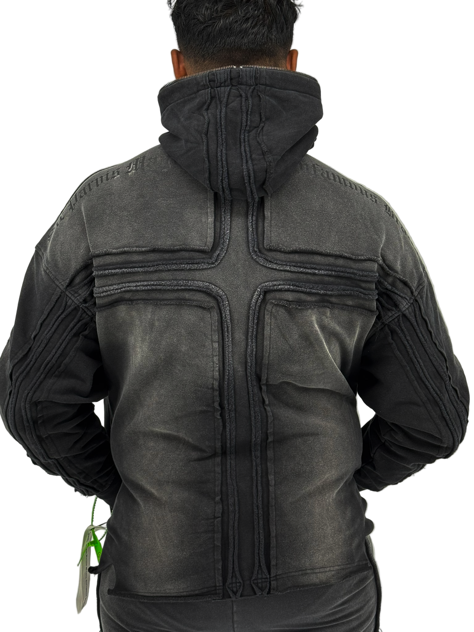 Dazzle Night Full-Zip Hoodie in black with soft fleece construction, full-zip design, and matching jogger.