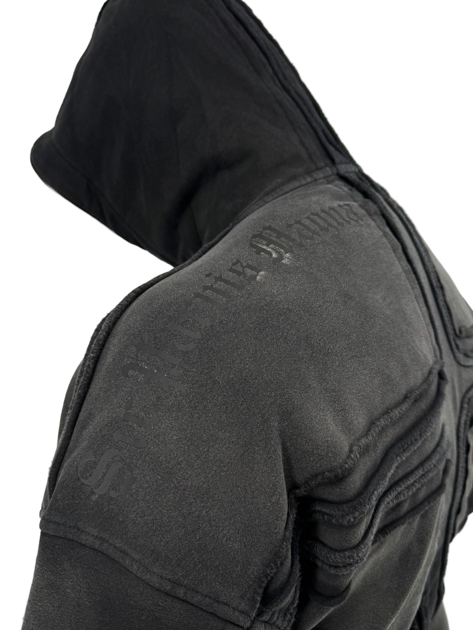 Dazzle Night Full-Zip Hoodie in black with soft fleece construction, full-zip design, and matching jogger.