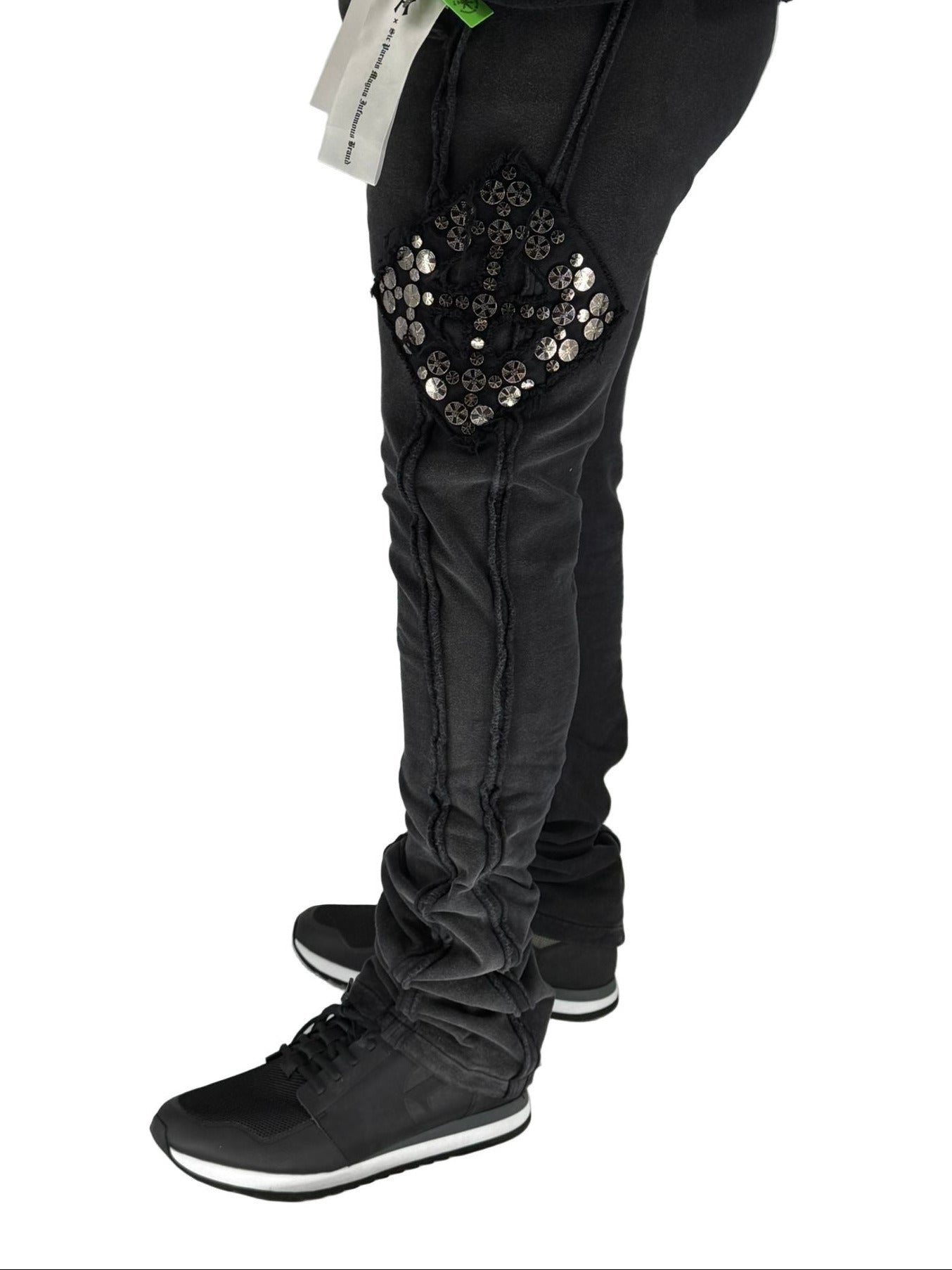 Dazzle Night Fleece Jogger in black with soft fleece, relaxed fit, and matching hoodie.