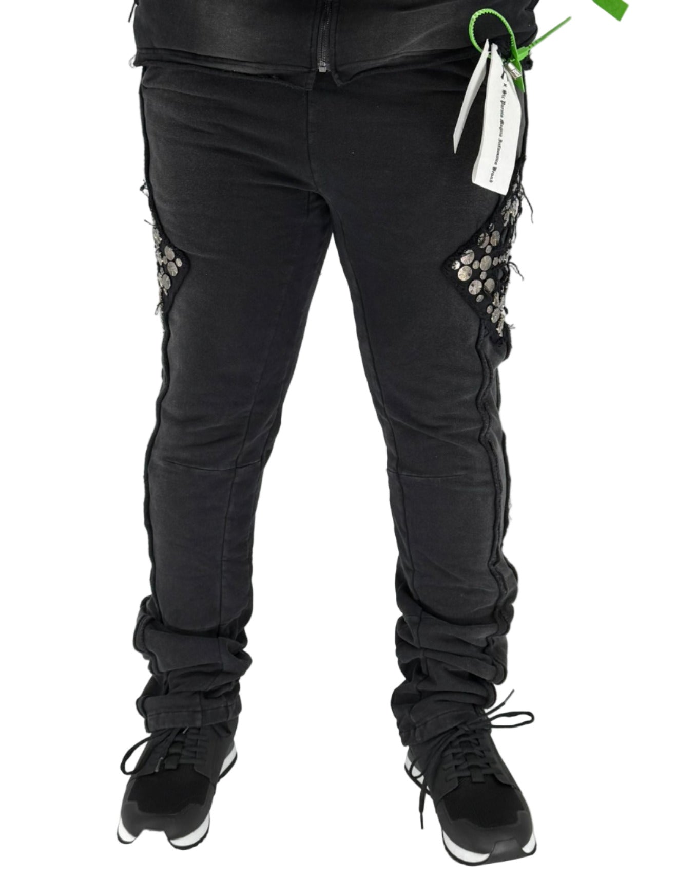 Dazzle Night Fleece Jogger in black with soft fleece, relaxed fit, and matching hoodie.