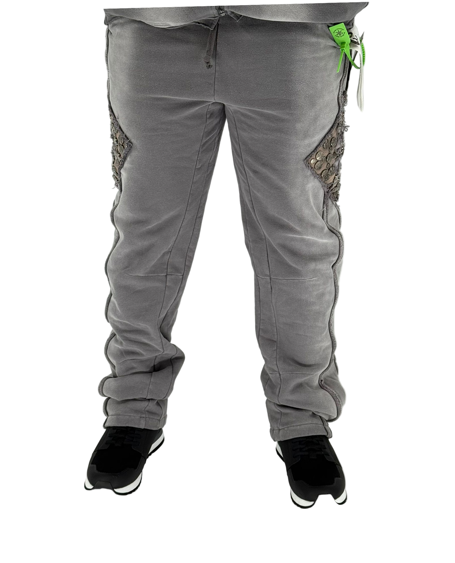 Dazzle Night Fleece Jogger in grey with soft fleece, relaxed fit, and matching hoodie.