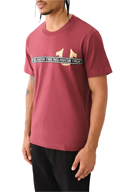 Foil Taping Tee (Maroon)
