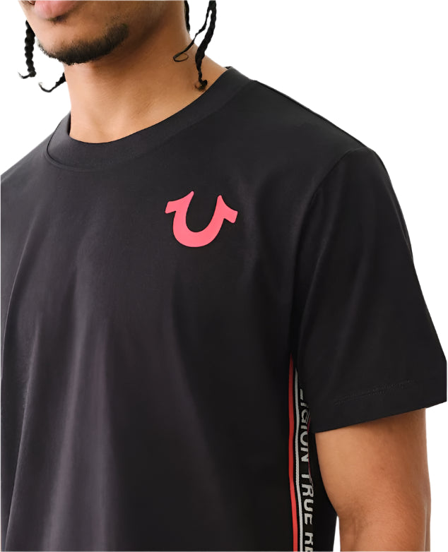 TR Contrast SS Taping Tee (Jet Black)