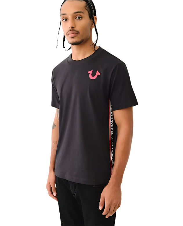 TR Contrast SS Taping Tee (Jet Black)