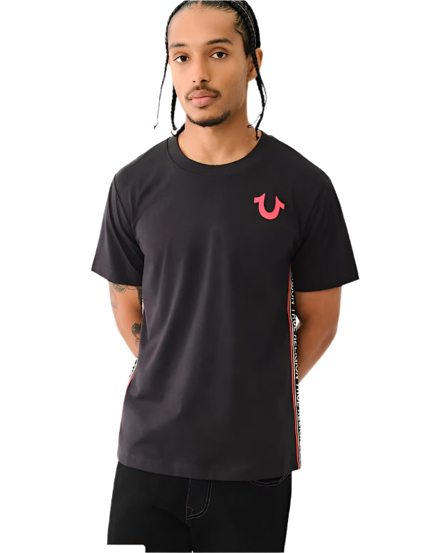 TR Contrast SS Taping Tee (Jet Black)
